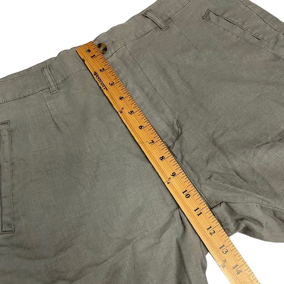 Lindbergh Large Mens Shorts Linen Blend Grey Baggy Baggy Style: 30-54014 Pockets - Picture 9 of 15